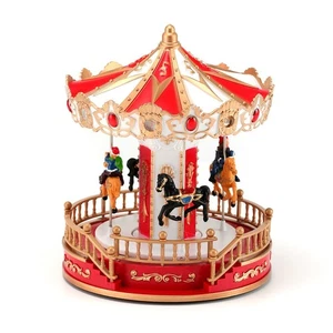 USB and Battery Operated Carousel Music Box with Light and Music for Kids - Picture 1 of 14
