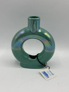 Top Fin Futurology Aquatic Décor Ceramic Plant Holder Fish Hide Blue Glazed - Picture 1 of 6