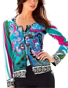 Amy Vermont DRUCK SHIRT JACKE BLUSE MULTICOLOR GR. 42 0511663870 - Bild 1 von 3