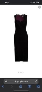 Chiara Boni La Petite Robe Tarcilarette Dress 8U.S/44IT Black MSRP$695 - Picture 1 of 7