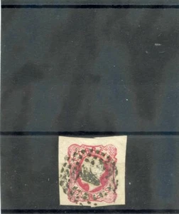 PORTUGAL Sc 14(MI 14)VF "JUMBO" USED 1862 25R ROSE $15 - Picture 1 of 1