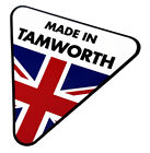 Made in Tamworth White Sticker - Reliant Scimitar Robin Kitten Fox Regal GTE