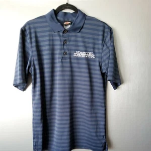 Harley Davidson Polo Shirt Short Sleeve Blue Embroidered Daytona Beach FL Sz M - Picture 1 of 6