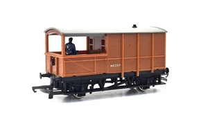 Furgoneta de freno de sapo Tri-ang Hornby R124 20 toneladas W6297 en BR librea marrón - Imagen 1 de 2