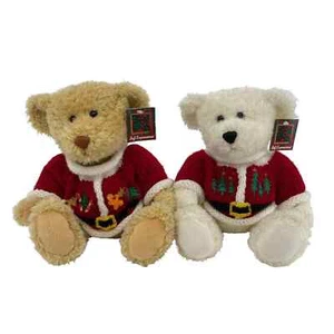 Dan Dee Collector’s Choice Osos de Peluche Navidad Vacaciones Suéteres Conjunto de 2 Nuevos con Etiquetas - Imagen 1 de 7