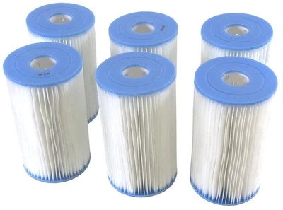 COLEMAN SWIMMING POOL B / IV FILTER PUMP REPLACEMENT CARTRIDGE 6 PACK 58095E - Image 1 of 2