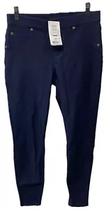 HUE Womens Ultra Soft Fleece Lined Denim Jeans Leggings Ink Wash Medium 79974 - Picture 1 of 7