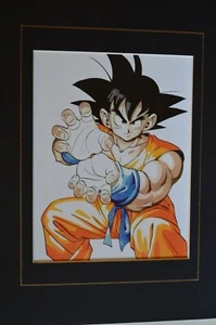 DRAGONBALL Z Matted Print GOKU ATTACKING Fits an 11x14 Frame - Picture 1 of 1