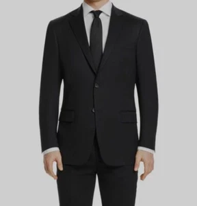 $595 Hart Schaffner Marx 40S Men's Classic Fit Black Solid Sport Blazer Jacket - Picture 1 of 2