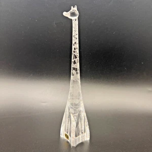 Kosta Boda signiert Vicke Lindstrand Kunst Glas Giraffe 8,5" hoch Etikett - Bild 1 von 8