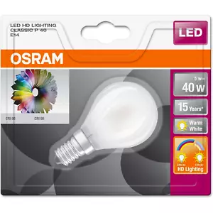 Lampadina a Led OSRAM E14 40W Risparmio Energetico 5W Luce calda Alta luminosità - Foto 1 di 6