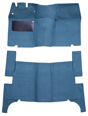 Ford Fairlane 1955-1956 4 puertas techo rígido kit completo de alfombra de bucle de repuesto Foto 1 de 3