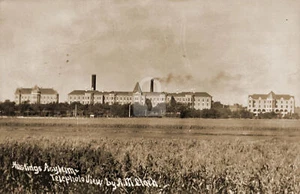 Hasting NE Nebraska Asylum 1910 RPPC Photo Postcard COPY - Picture 1 of 2