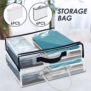 PVC Clothes Storage Bags Zipped Organizer Wardrobe Closet Box Bedding Duvet^∮⇕ - Picture 1 of 21