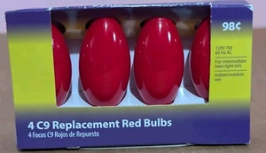 Vintage NOS Light Keeper Pro C-9 Keramik ROT Ersatzbirnen 4er-Pack - Bild 1 von 4