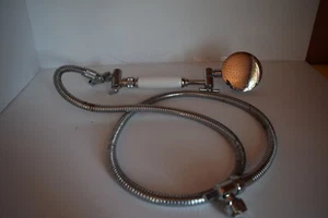 HANDHELD SHOWER SPRAYER WITH PORCELAIN HANDLE - Picture 1 of 4