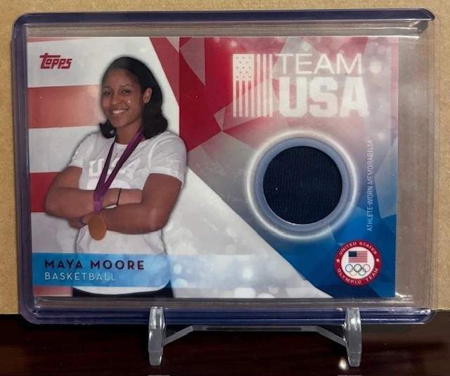 Maya Moore 2016 Topps Olympics Athlete Worn Memorabilia Patch - Basketball - Image 1 of 1