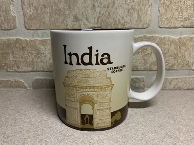 Taza de café Starbucks 2013 India Collectors Series taza 16 OZ sin astillas ni grietas Foto 1 de 4