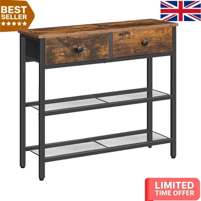 Space-Saving Console Table with Two Non-Woven Drawers for Clutter-Free Homes - Image 1 of 4