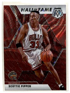 2019-20 Panini Mosaic Hall of Fame Red Wave Prizm Scottie Pippen Chicago Bulls - Picture 1 of 2