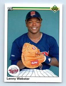 1990 Upper Deck ! Lenny Webster Rookie Minnesota Twins #728 - Picture 1 of 2