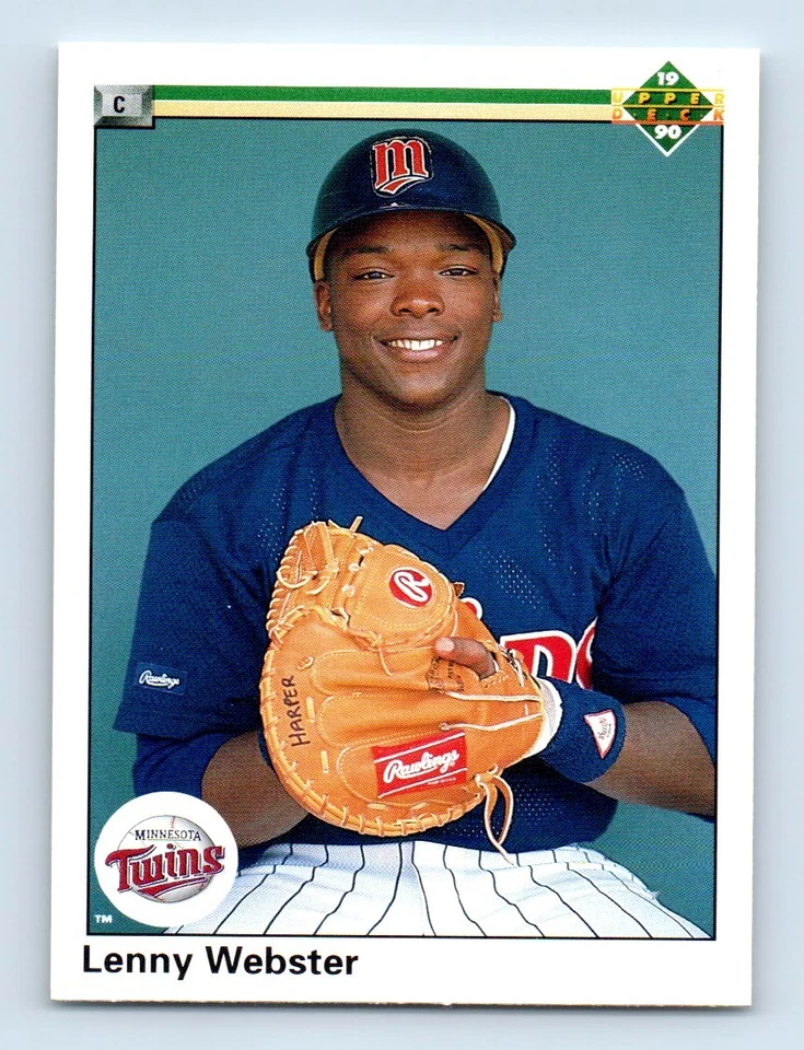 1990 Upper Deck ! Lenny Webster Rookie Minnesota Twins #728 - Image 1 of 2