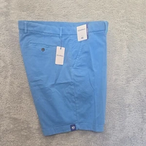 Pantalones Cortos Chinos Caribbean Roundtree & York Para Hombre Algodón Elástico Azul Brillante Talla 40 - Imagen 1 de 7