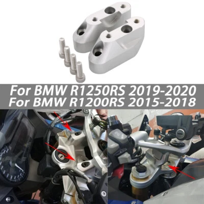 Fit For BMW R1200RS 2015-2018 R1250RS 2019-2020 Handlebar Mount Clamp Risers - Image 1 of 4