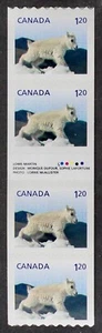 CANADA 2014 #2712, $1.20 Mountain Goat, Gutter strip of 4 stamps Mint NH - Foto 1 di 1