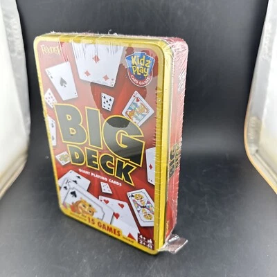 Fundex Big Deck Playing Cards Kids Card Games Special Edition tin 📦 - Image 1 of 4