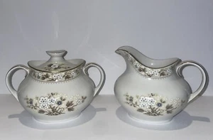 Vintage! Royal Doulton Mandalay Fine China Creamer And Sugar Bowl Set - Picture 1 of 16