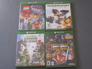 Xbox ONE Game Lot Angry Birds Star Wars, Garden Warfare, LEGO, OVERWATCH, #44VG - Picture 1 of 14