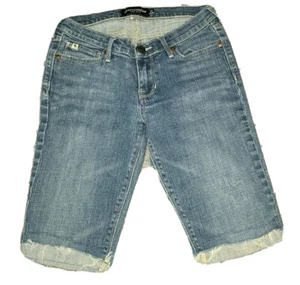 Abercrombie Kids Girls Denim Bermuda Shorts Size 16 Mackenzie - Picture 1 of 11