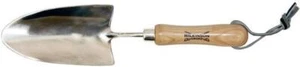 Wilkinson Sword Stainless Steel Trowel With Ash Wood Handle & Leather Strap 222g - Picture 1 of 3