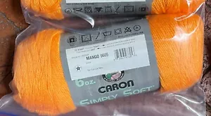 CARON Simply Soft 6 oz Skein 100% Acrylic 9 Colors $7 each - Picture 1 of 20