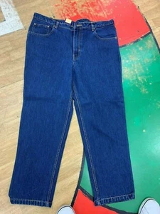 Mens Basic Jeans Casual Work Heavy duty Straight Leg Regular Fit Denim All Waist - Picture 1 of 4