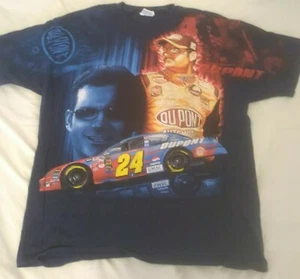 Jeff Gordon DuPont Car 24 T-shirt 2005 Allover Double Sided Print Size XL - Picture 1 of 9