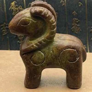 Antique Natural Jade Xiuyu Make Old Lamb Ornaments Collection Tea Pet Decoration - Picture 1 of 8