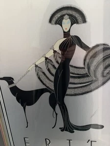 Erte ‘Symphony in Black’ Serigraph - Signed/Mirage Gallery Framed c.1980 - Bild 1 von 8