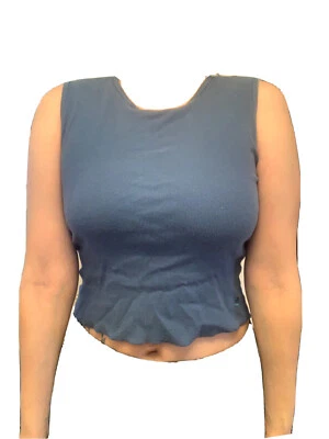 Vintage Kinesis By So Sporty Ribbed Workout Shelf Bra Tank Top Size Large - Image 1 of 4