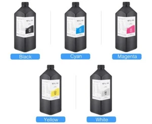 5x1000ML LED UV Ink For Epson 1390 R1800 4800 4880 7880 9880 UV Flatbed Printer - Picture 1 of 6