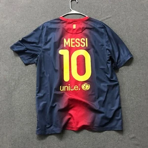 Nike Size XL Barcelona 2012 2013 Home Soccer Football TShirt Jersey Lionel Messi - Picture 1 of 7