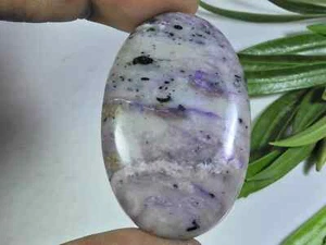 101Cts. Piedra preciosa suelta cabujón forma ovalada charoita natural 30X46X08 mm - Imagen 1 de 7