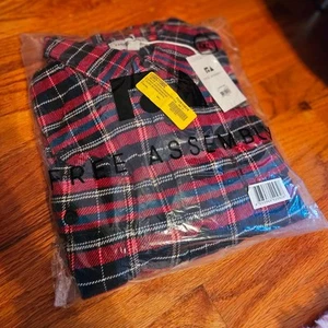 ¡NUEVO CON ETIQUETAS! Camisa de franela de dos bolsillos Free Assembly para hombre talla grande XXL - Imagen 1 de 7