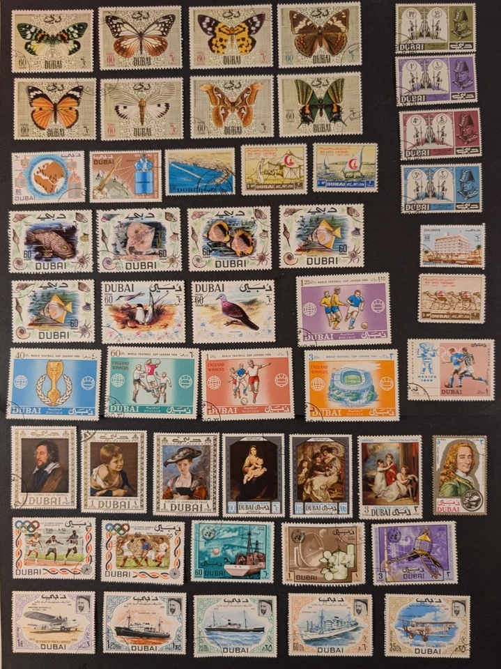 Dubai - Bonito lote de 49 sellos usados, en muy buen estado. Foto 1 de 1