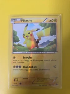 Pikachu - 115/114 - Black & White Base Set Secret Rare - Pokemon Card TCG - Picture 1 of 6