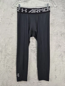 Under Armour Mens M HeatGear Activewear Black Compression 3/4 Base Layer Pants - Picture 1 of 20