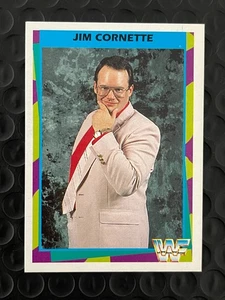 RARE - 1995 WWF Merlin GERMAN Jim Cornette #27 / 180 - hasbro ljn wcw rookie rc - Picture 1 of 2