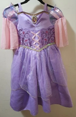 Disney Princesa Enredada Rapunzel DELUXE Vestido Disfraz Niñas 4-6 Foto 1 de 4