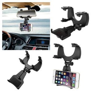 PORTA CELLULARE SUPPORTO DA SPECCHIETTO RETROVISORE AUTO NAVIGATORE REGOLABILE - Foto 1 di 6